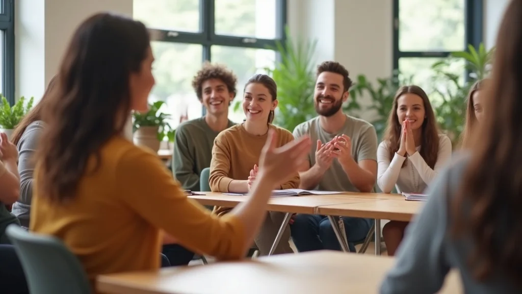 Diverse group learning intuition exercises in workshop—positive psychology and how to strengthen intuition
